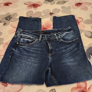 Women's Silver Boyfriend Jeans